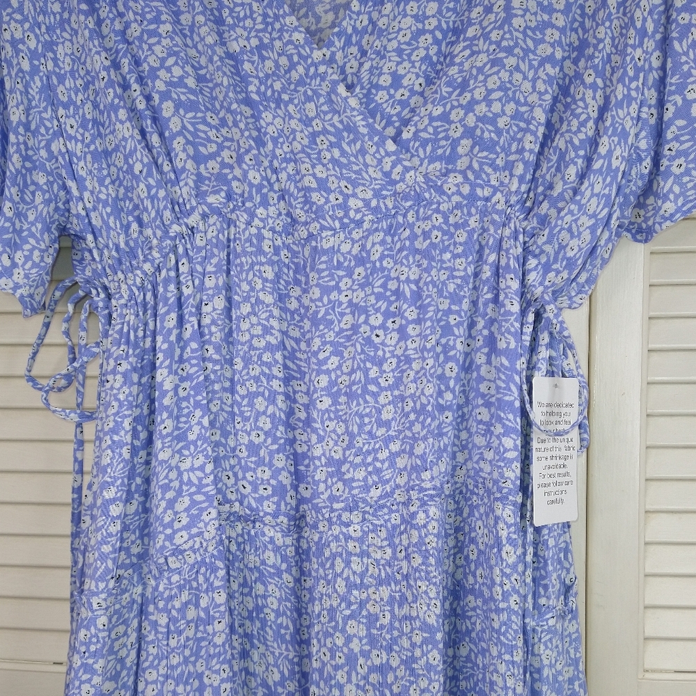 Ellos Blue Midi Dress Elegant and Versatile, size 22 - Picture 4 of 6